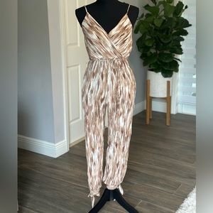 Brown/Tan Jumpsuit